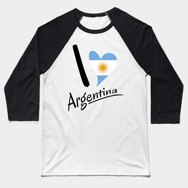 I love argentina Baseball T-Shirt by Nana On Here